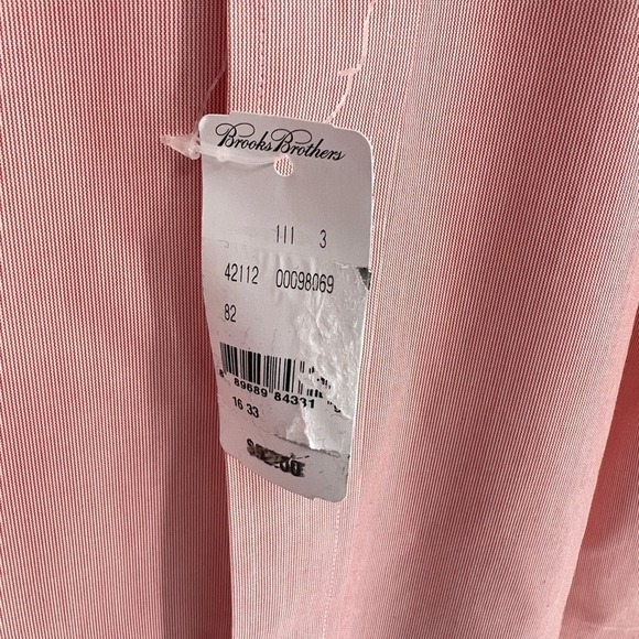 Brooks Brothers Madison Fit Micro Striped Relaxed Fit Non Iron Dress Shirt NWT - Picture 4 of 6